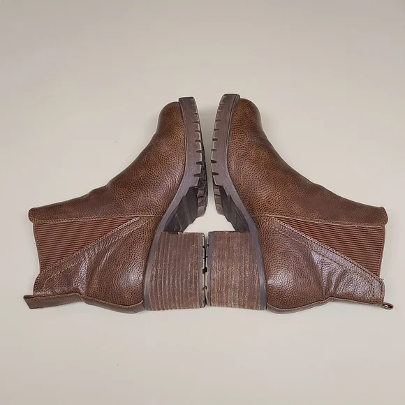 MIA Jody Chelsea leather slip on ankle boots size 10 - Picture 8 of 12